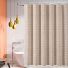 Colorigan Boho Farmhouse Shower Curtain - 72x72 Inches Linen Rustic