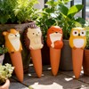 MCleanPin 4 Pack Plant Watering Spikes and Globes Handmade Terracotta