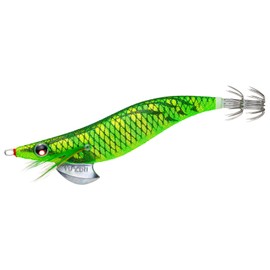 Yo-Zuri A1030N-LMBI Aori-Q Squid Jig, Fishing Lure, Squid Fishing, Fishing Tackle, Fishing Tools, Egi, Bigfin Reef Squid, No. 2.5, Luminous Green Voile