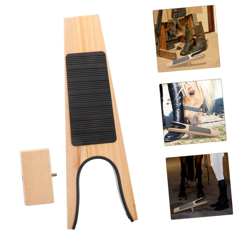 Ipetboom Riding Boot Jack Tool Wooden Sturdy Remover for Cowboy
