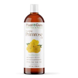 Evening Primrose Oil 32 fl. oz. Cold Pressed 100% Pure Natural Carrier - Skin, Face, Body and Hair Growth Moisturizer. Great For DYI Soap Making, Creams, and Lip balms.