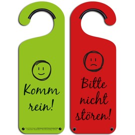 KL05 Door Hanger with German Text "Komm Rein" [German Language]