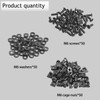 Leadrise 50-Pack M6 x 16mm Computer Rack Mount Cage Screws,