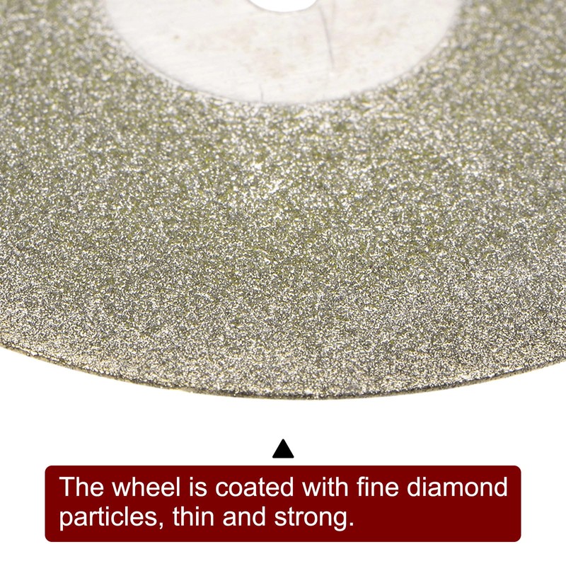 sourcing map 10pcs Diamond Cutting Wheel 40mm Full Sand Diamond