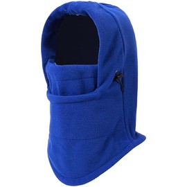 Trifolium Fleece Balaclava Multifunction Face Mask Winter Outdoor Warm Hood Unisex Neck Cover (Royal Blue)