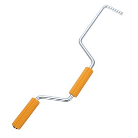 Sumnacon Strap Winder,18 Inch Strap Winder for Truck Flatbed Trailer,Stainless Steel Flatbed Hand Roller for Winding Straps Portable Flatbed Winch Winder for Winch Straps Yellow