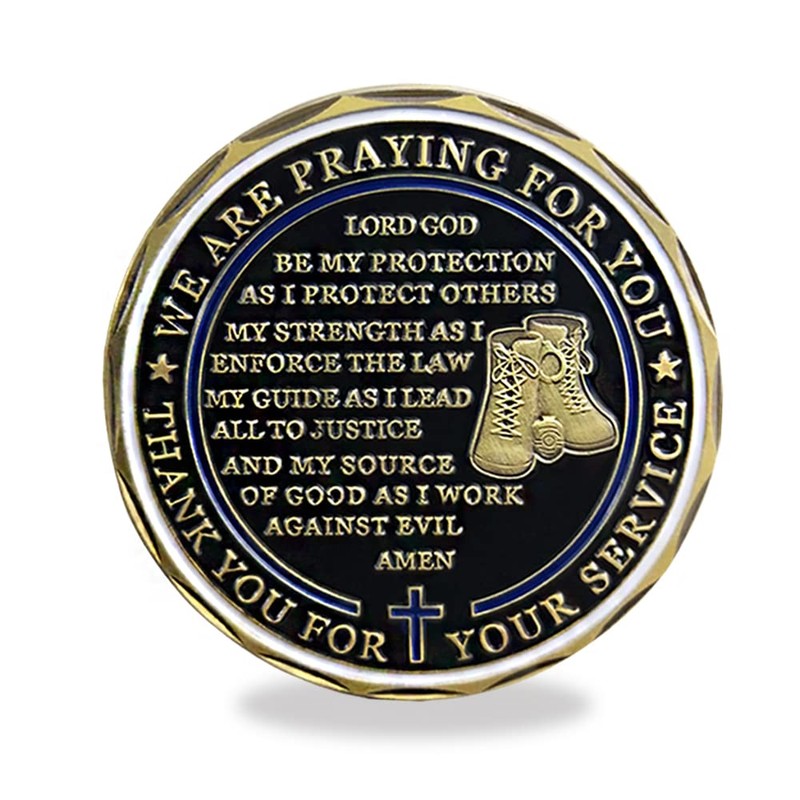 BHealthLife US Police Officers Challenge Coin Bulk Pack of 5