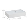 Relaxdays Jewellery Storage Box with Many Compartments & Lid, Height