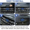 Daeiclru Car Front Rear Logo Decoration Cover Ring Trim Compatible