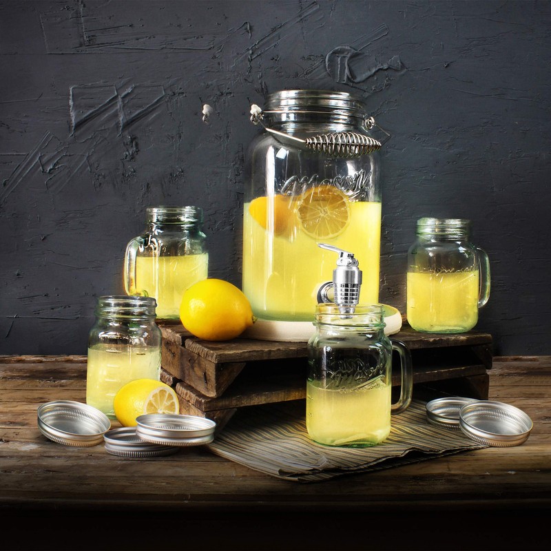 Mason Craft & More Drinkware Collection- Durable Glass Leak Proof