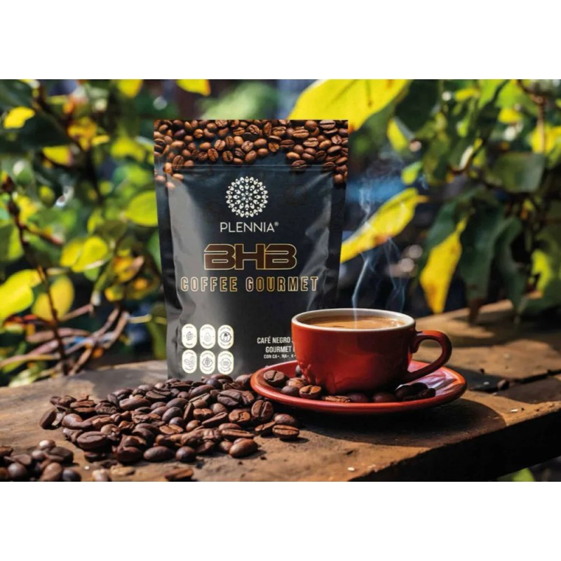 Café 100% Vegano, Bhb Plennia® Quema Grasa, Baja De Peso