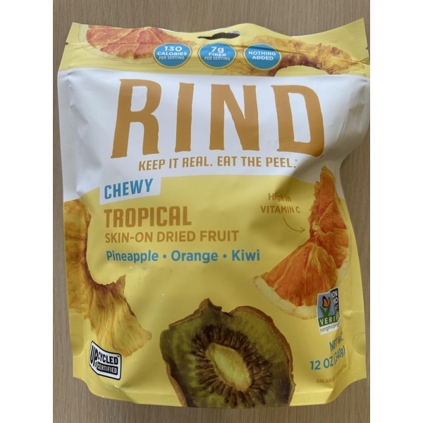 RIND Snacks Chewy Dried Fruit – Tropical Blend with Skin-On