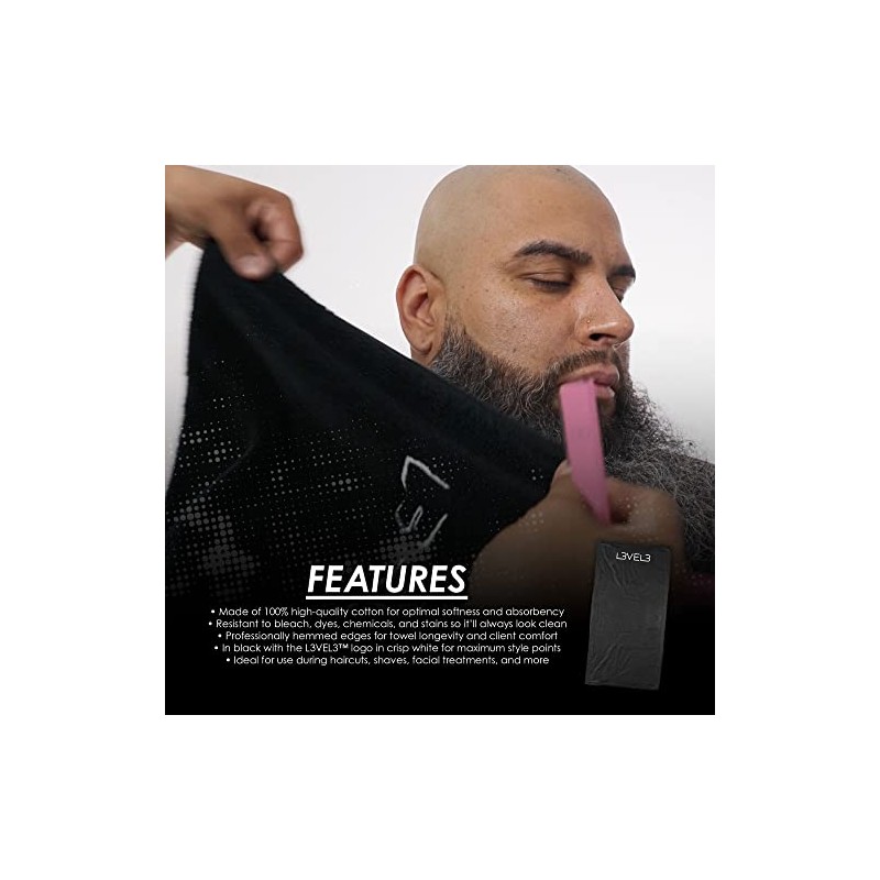 Level 3 Premium Shaving Towel - Soft, Light and Absorbent