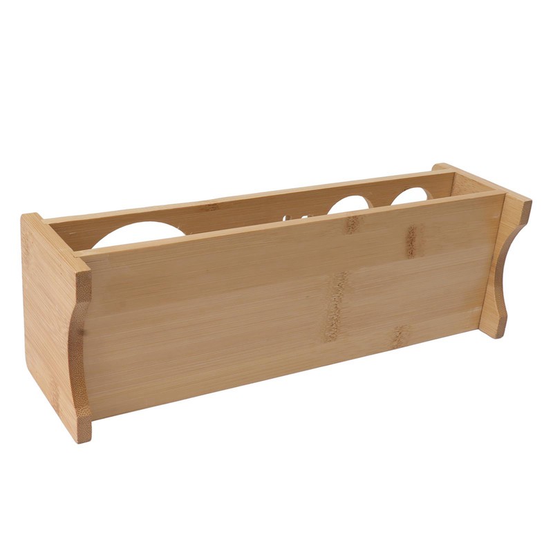 Bartender Kit Stand Large Capacity Space Saving Bamboo Wood Bartending