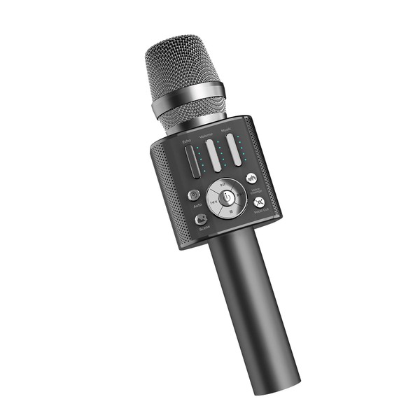 Gigastone Karaoke Microphone @DAM (FireTV / Fire Tablet) Recommended Microphone, Wireless Mic, Karaoke, Home Use, Karaoke, Bluetooth Mic, Karaoke, Up to 11 Hours of Continuous Use, 2 Devices