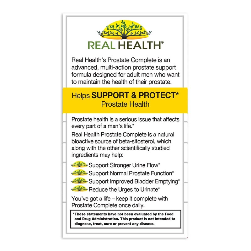 Real Health Prostate Complete - Prostate Supplements for Men, Prostate