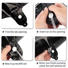 40 Inch Black Number 29 Digital Balloon,Jumbo Mylar Foil Helium Balloon for 29 Balloons for Birthday Party,Wedding Anniversary Party Decorations