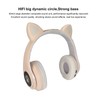 Glowing Cat Ears Bluetooth Headphone Bass Foldable Wireless Headwear Breathing