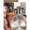 Coffee Canister Airtight Storage Container 1.8L Stainless Steel Air Tight