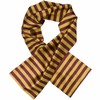 tiemart Double Layer Premium Scarf, 9.5 by 65 inch (Maroon