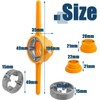 Bestgle 6 Pieces PVC Thread Maker Tool Pipe Threader Plumbing