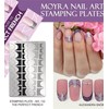 MOYRA Stamping plate 132 "THE PERFECT FRENCH" Nail Stamping plate