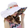 WITERY Sun Hats for Women - Foldable Floopy Reversible Wide