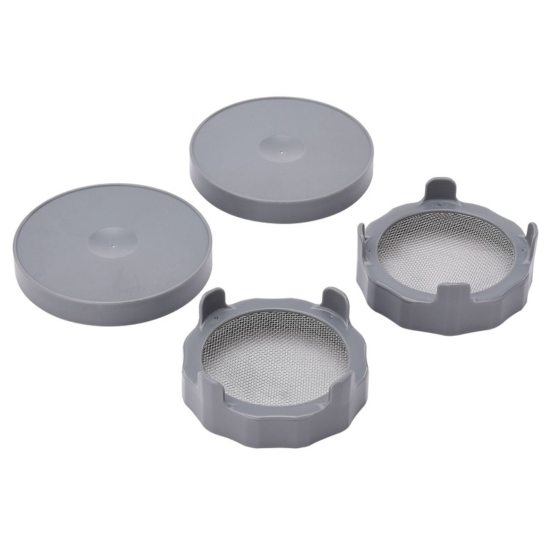ABS Sprout Lid with Stainless Steel Screen for Wide Mouth