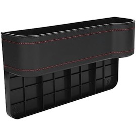 Greensen Organizador de Asiento de Automóvil, Caja de Almacenamiento Multifuncional, Organizador de Portavasos de Agua, Ideal para Evitar Que los Artículos Caigan Entre los Asientos,