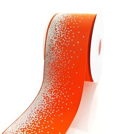 3" Sparkle Fade Grosgrain Ribbon Orange 100yds