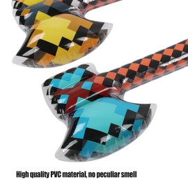 FEYV Inflatable Axe, Funny 2pcs Bright Color Portable PVC Inflatable Hammer for Water Play for Kids Above 3 Years Old for Summer Swimming Pool