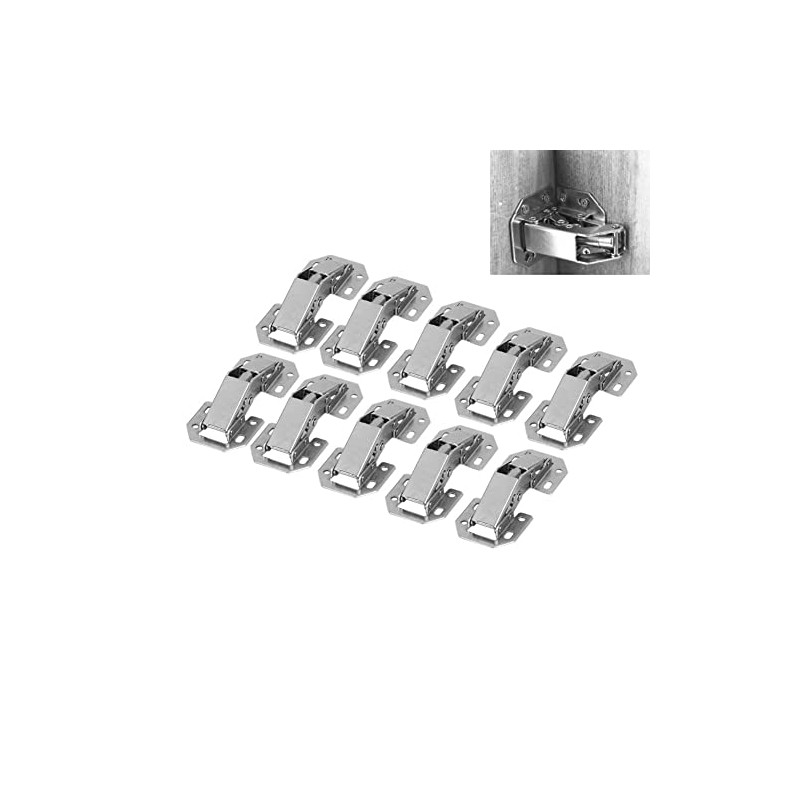 10Pcs Soft Close Cabinet Hinge Furniture Concealed Cupboard Door Hinges