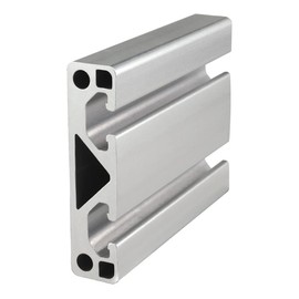 8020, 40-8020, 40 Series 80mm x 20mm 80x20 T-Slotted Aluminum Extrusion Extruded DIY Smooth Two Channel Linear Slot Bar Rail 80/20 (Clear Anodize, 1220mm Long)