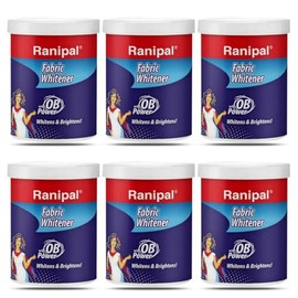Rani-Pal Fabric Whitener Powder Detergent for White and Colored Clothes, 80 Gm, Pack of 6