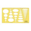 Traceease Geometric Drafting Ellipse Template Drawing Stencil, Designing Template Measuring