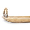 IMAX 71727-2 Tabari Wood Trays with Jute Handle, 2-Pack