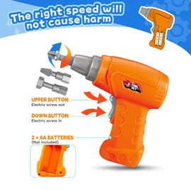 Steckspiel Spielzeug ab 3 Jahre Bohrmaschine Pädagogisch Kreativ Spielzeug