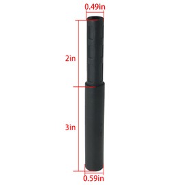 FMHXG 2PCS Carbon Brazed Extension Rod Golf Shaft 0.490 in Repair Equipment Accessories Universal Extender for Iron Wood Putter Steel Graphite Shafts
