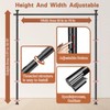Room Divider No Drilling Curtain Rod Wall Divider for Room