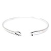 by you Inspirational Fearless Message Engraved Thin Cuff Bangle Hook