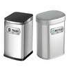 Hepertise Recycle Stickers for Trash Bins - Recycle and trash