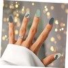 Vaguelly 4 Sheets Bronzing Gradient Nail Decals for Women Stylish