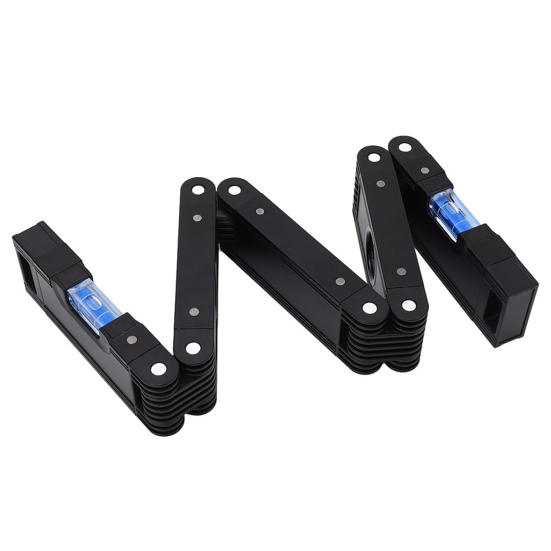 Folding Level Ruler Aluminum Alloy 4 Bubble Multifunction Multi Angle