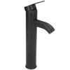 Black Faucet Bathroom G1/2 Stainless Steel Easy Control Matte Black