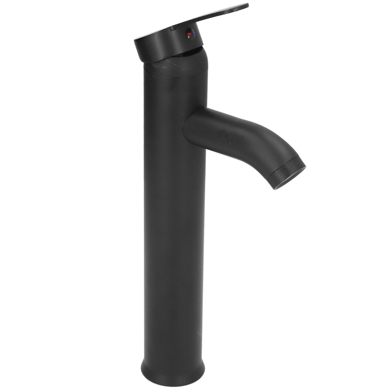 Black Faucet Bathroom G1/2 Stainless Steel Easy Control Matte Black