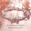 FANCIBAND Valentines Day Gift For Her Silver Bracelet For Women