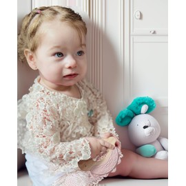 JUNUNA Newborn Essentials Must Haves – Baby Teething Toys and Baby Teether for Teething Relief – Perfect Baby Girl Newborn Essentials and Baby Boy Essentials – Ideal Baby Shower Gifts (Pink)