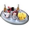 Inflatable Drink Holder 2-in-1 Floating Tray 8 Holes Large Capacity