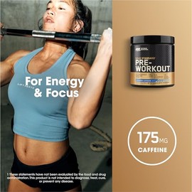 Optimum Nutrition Gold Standard Pre-Workout, Vitamin D for Immune Support, with Creatine, Beta-Alanine, and Caffeine for Energy, Keto Friendly, Bluebe