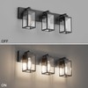 Aipsun Black Bathroom Light Fixtures 3 Light Industrial Vanity Light